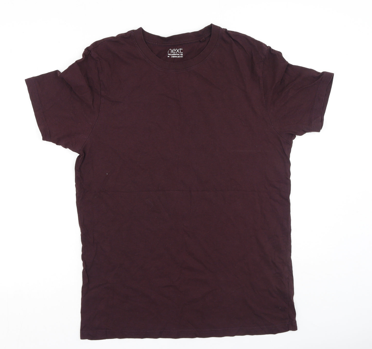 NEXT Mens Brown  Cotton  T-Shirt Size M Round Neck