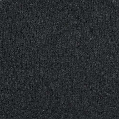 H&M Womens Grey Round Neck  Polyester Pullover Jumper Size L