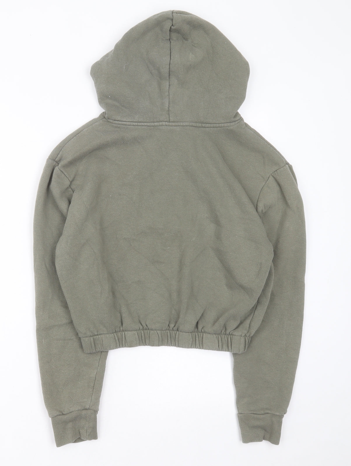 H&M Girls Green  Cotton Pullover Hoodie Size 12-13 Years  Pullover - NYC