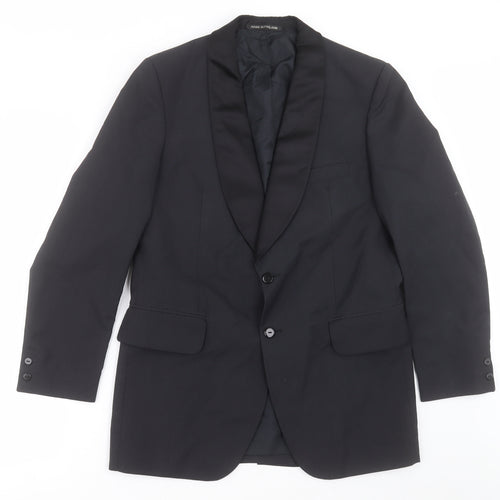 Burton Mens Black  Polyethylene Jacket Suit Jacket Size 38