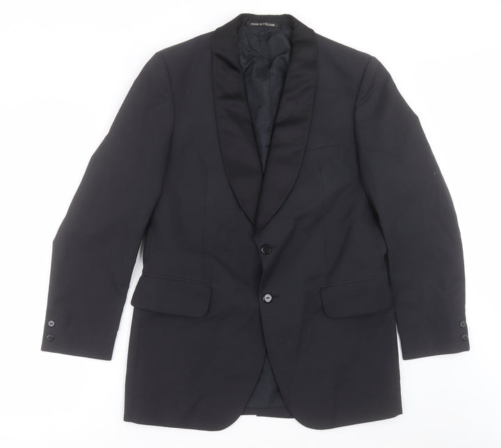 Burton Mens Black  Polyethylene Jacket Suit Jacket Size 38