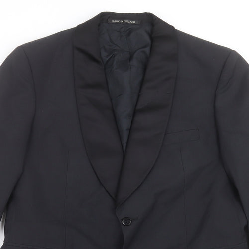 Burton Mens Black  Polyethylene Jacket Suit Jacket Size 38