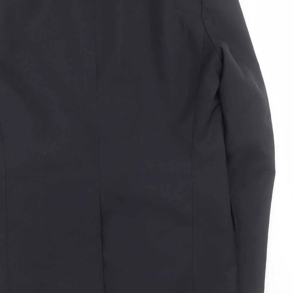 Burton Mens Black  Polyethylene Jacket Suit Jacket Size 38