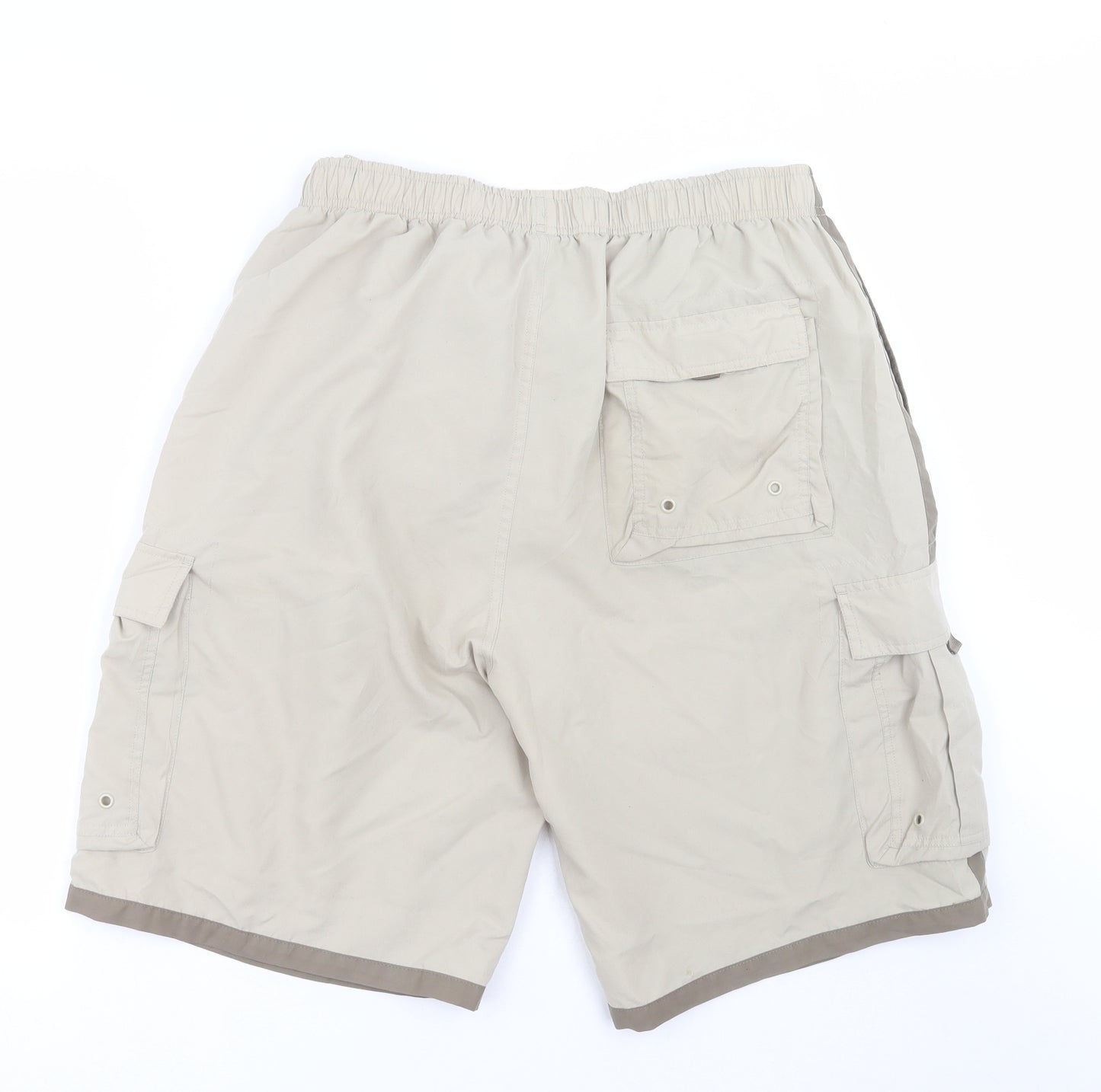 Cherokee Mens Green  Polyester Cargo Shorts Size L L10 in Regular Tie