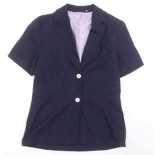Dorothy Perkins Womens Blue   Jacket Blazer Size 12  Button