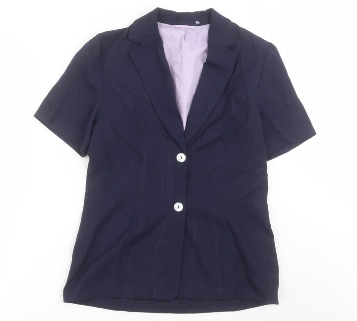 Dorothy Perkins Womens Blue   Jacket Blazer Size 12  Button