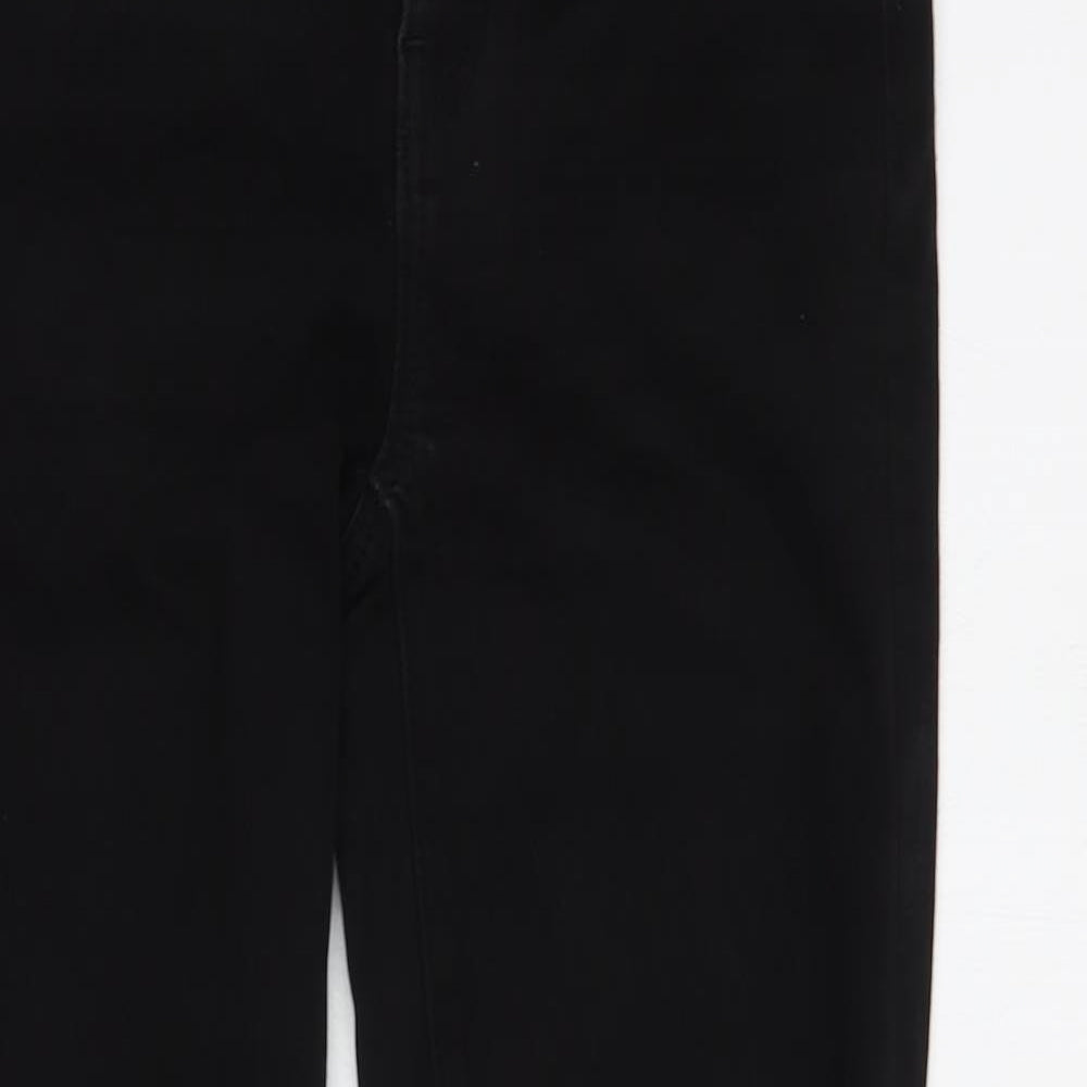 American Eagle Womens Black  Cotton Skinny Jeans Size 6 L30 in Regular Button