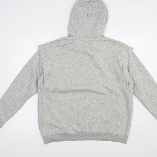 Papaya Womens Grey  Polyester Pullover Hoodie Size L  Pullover