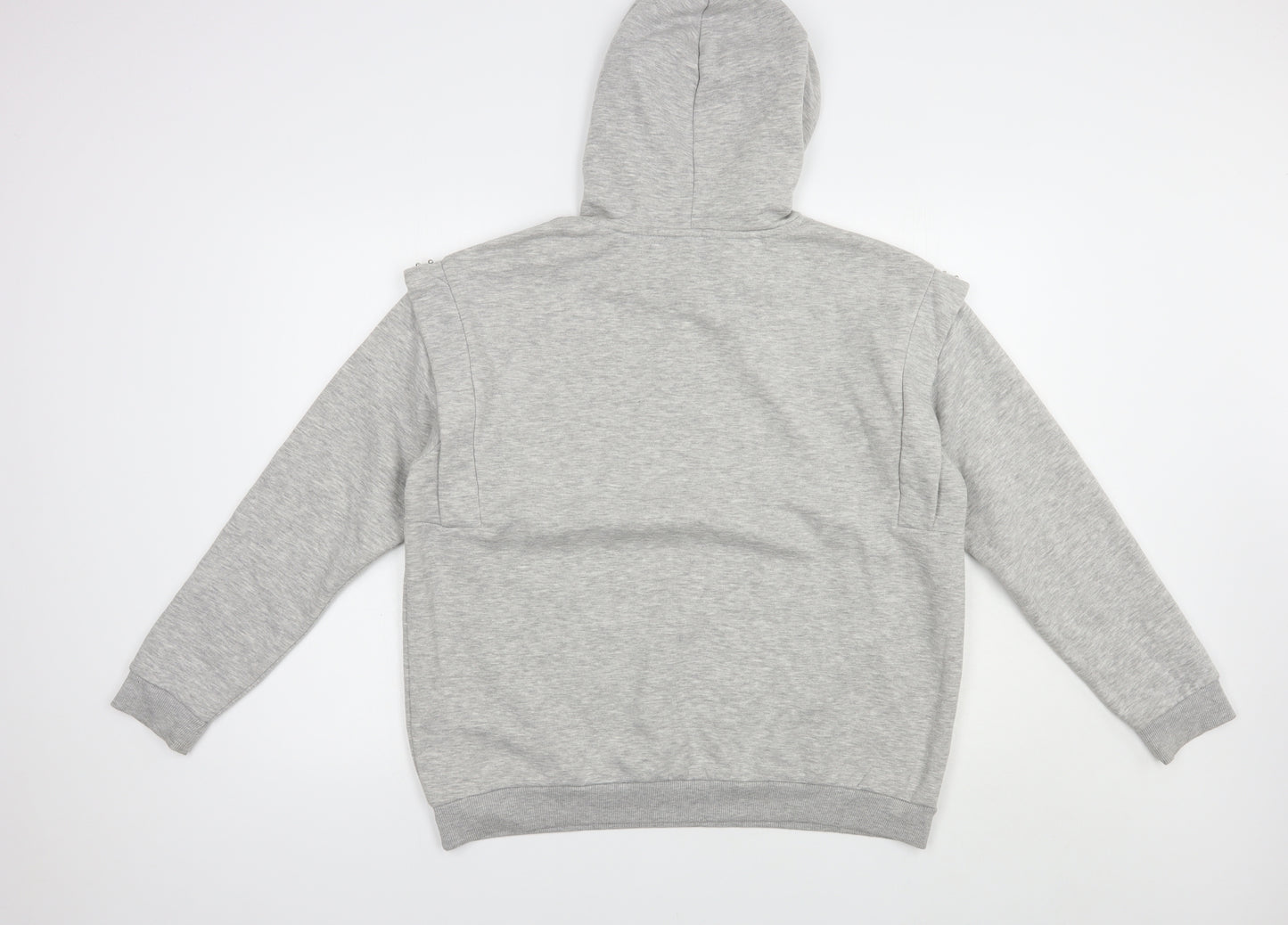 Papaya Womens Grey  Polyester Pullover Hoodie Size L  Pullover