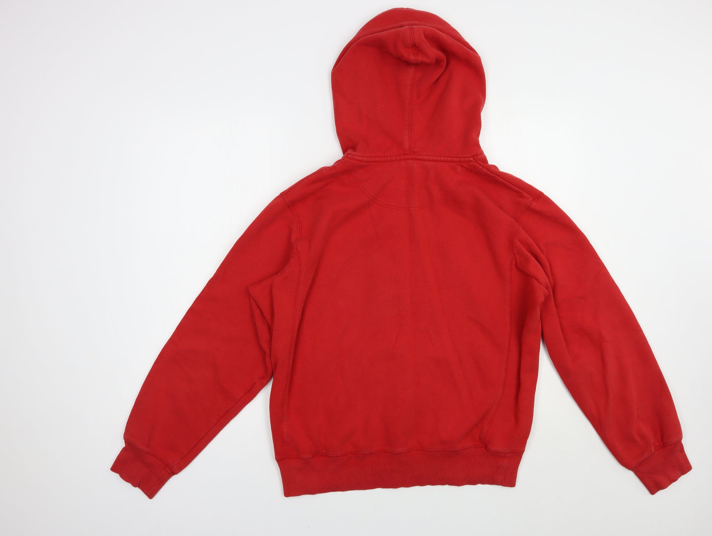 Nike Mens Red  Cotton Full Zip Hoodie Size M