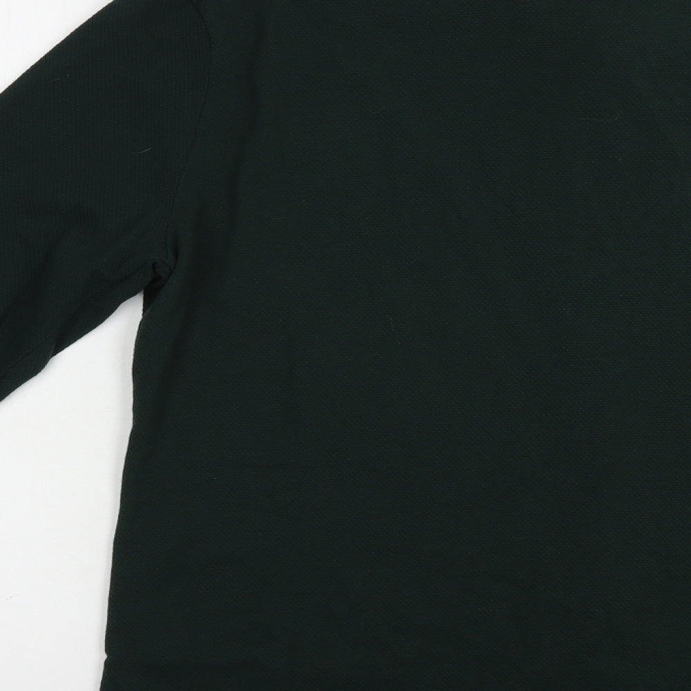 River Island Mens Green  Cotton  Button-Up Size L Collared Button