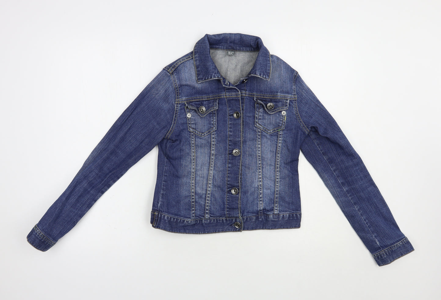 Zara Girls Blue   Jacket  Size 13-14 Years  Button