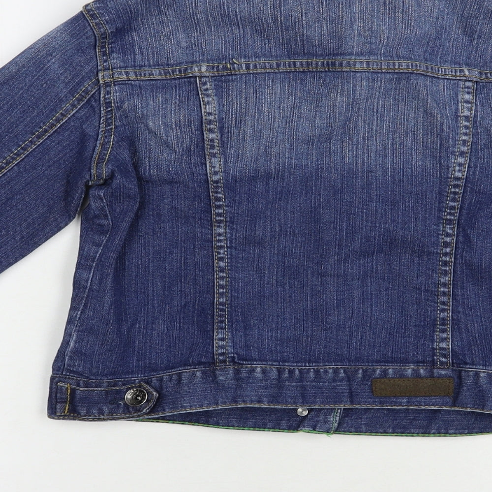 Zara Girls Blue   Jacket  Size 13-14 Years  Button