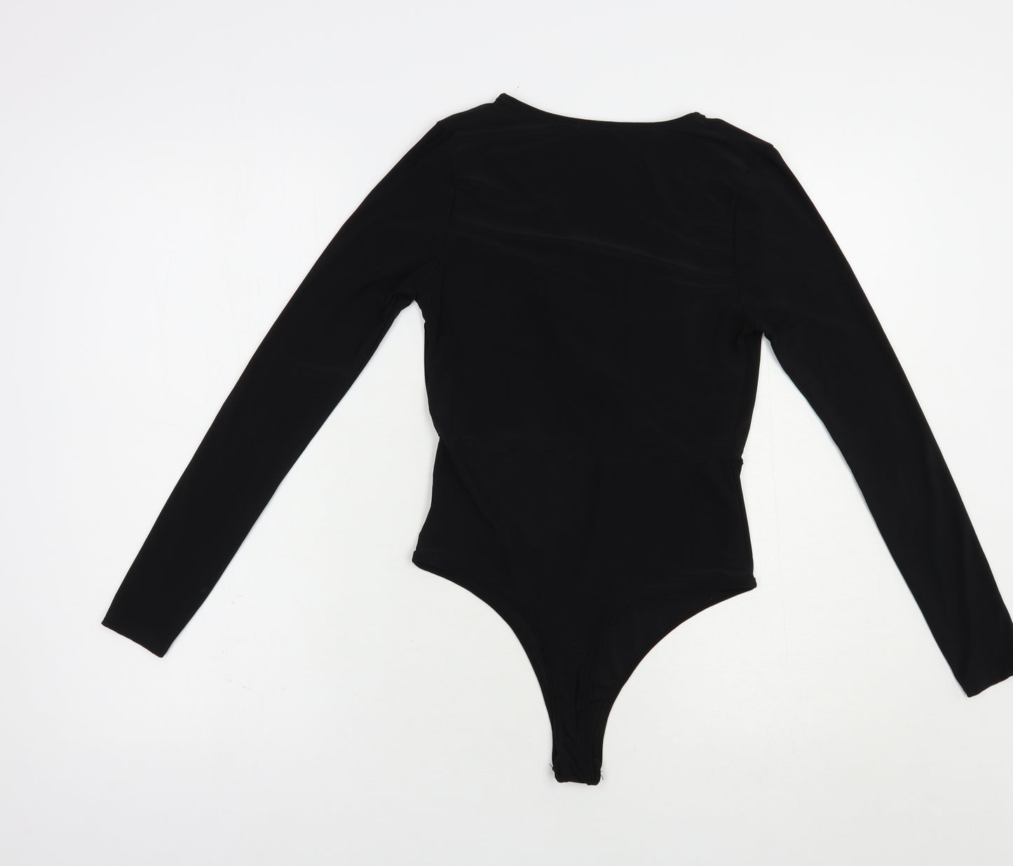 I Saw It Firest Womens Black  Polyester Bodysuit One-Piece Size 8  Snap