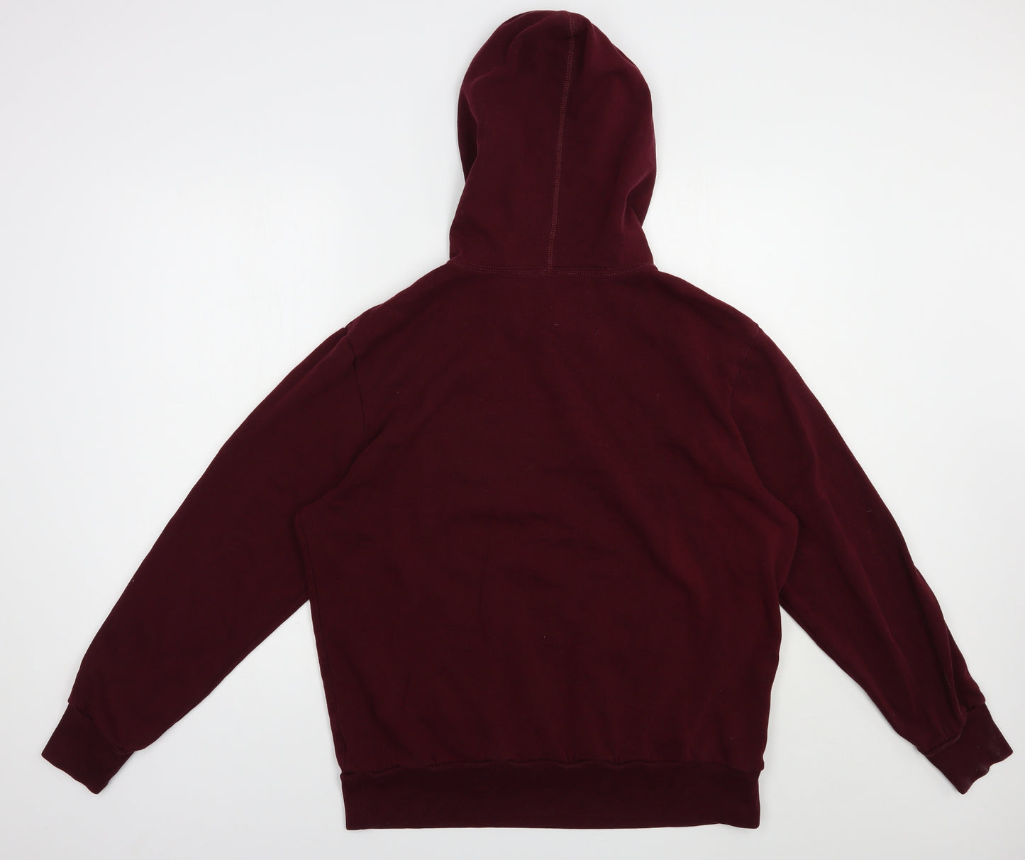 American Eagle Mens Red  Cotton Pullover Hoodie Size L