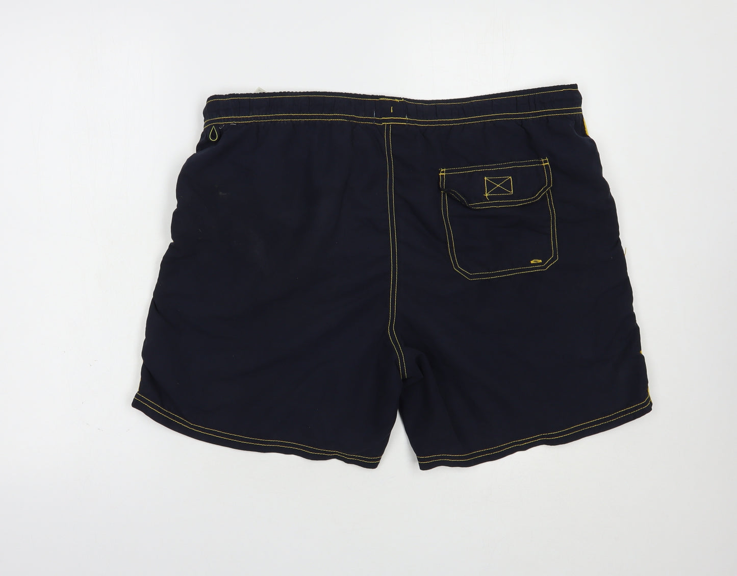 Dunnes Stores Mens Blue  Polyester Bermuda Shorts Size XL L6 in Regular Drawstring