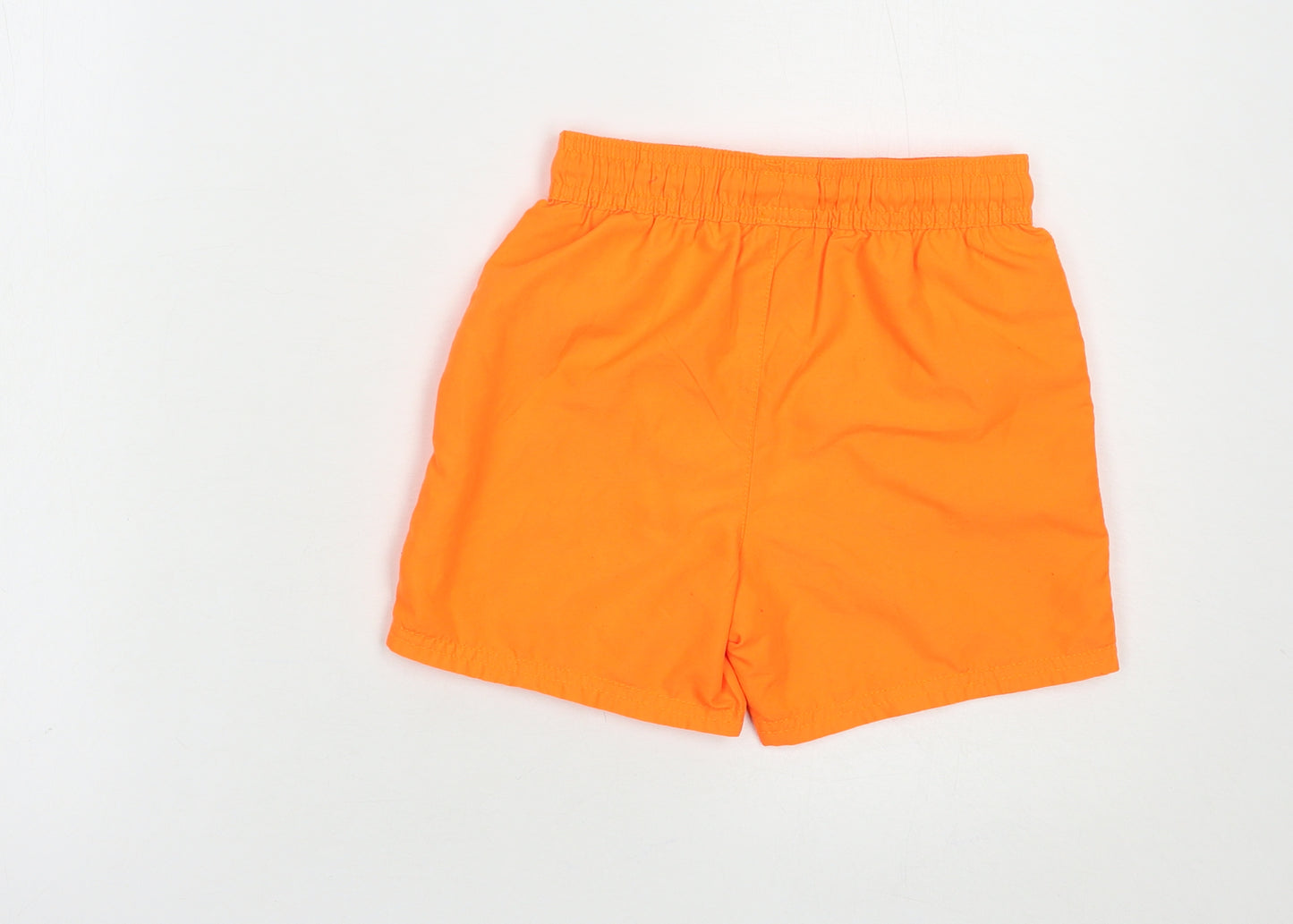 George Boys Orange  Polyester Bermuda Shorts Size 5-6 Years  Regular Drawstring