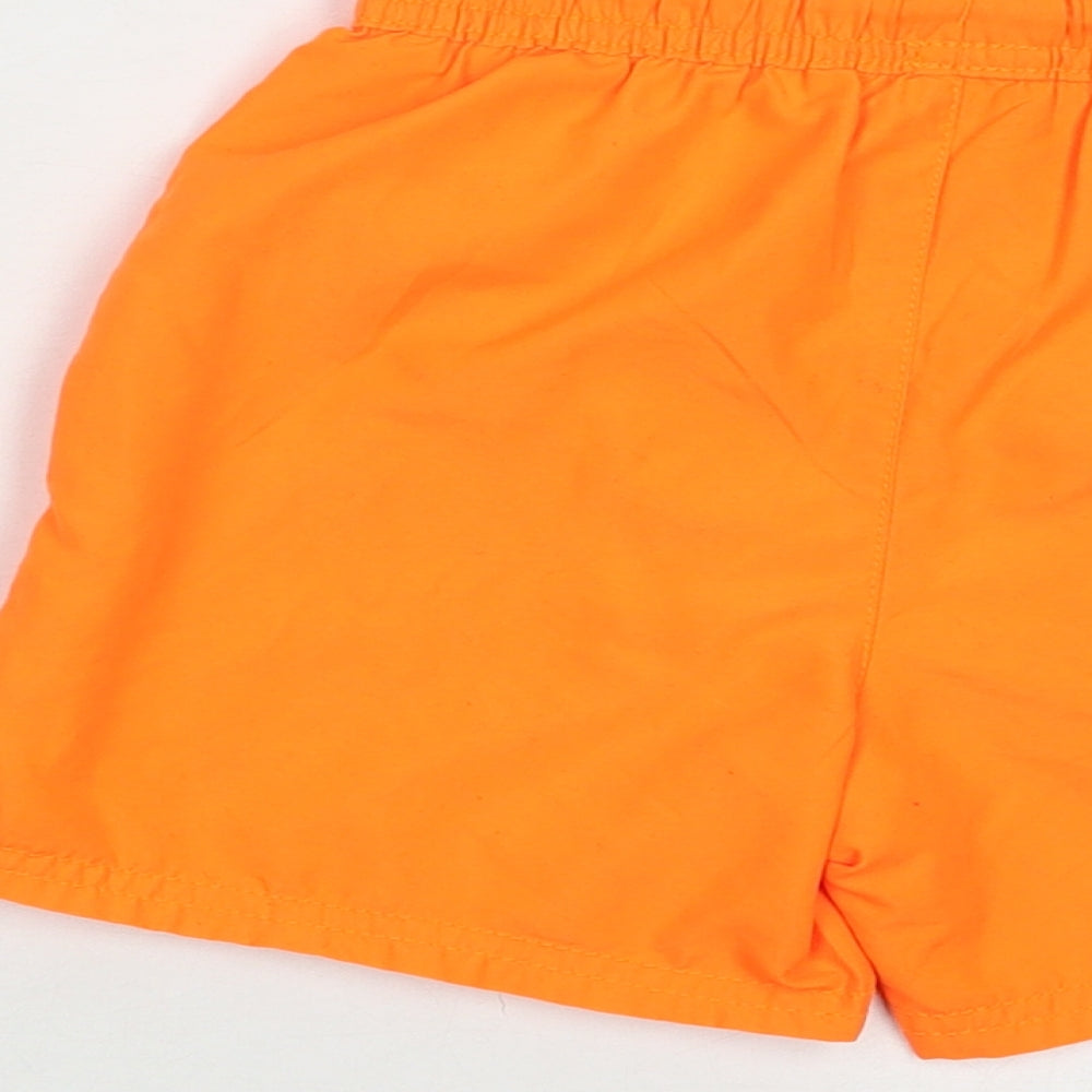 George Boys Orange  Polyester Bermuda Shorts Size 5-6 Years  Regular Drawstring