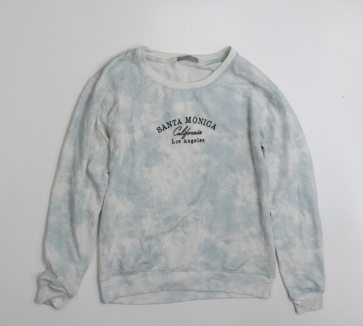 New Look Womens Blue  Polyester Pullover Sweatshirt Size 10  Pullover - Santa Monica