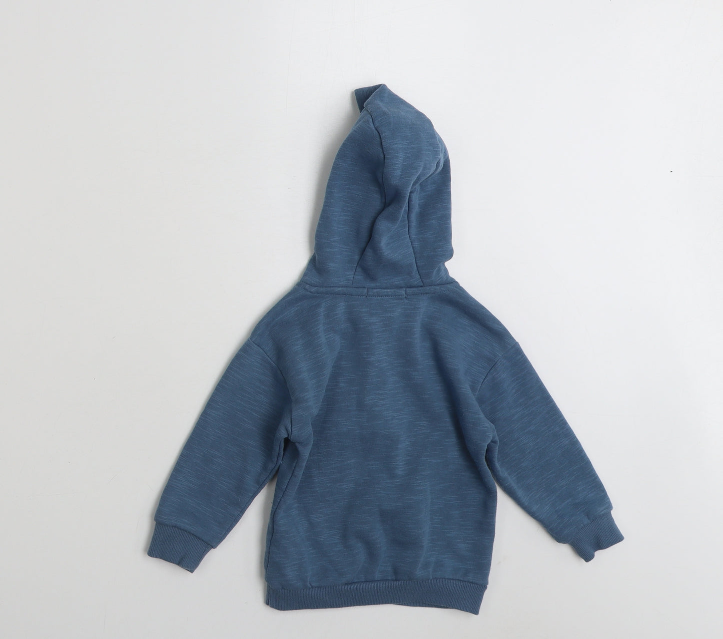 Primark Boys Blue  Cotton Pullover Jumper Size 18-24 Months  Zip - Dinasour