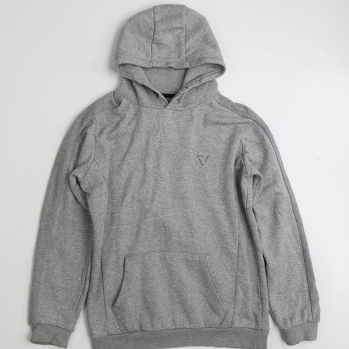 Matalan Boys Grey  Cotton Pullover Hoodie Size 13 Years  Pullover