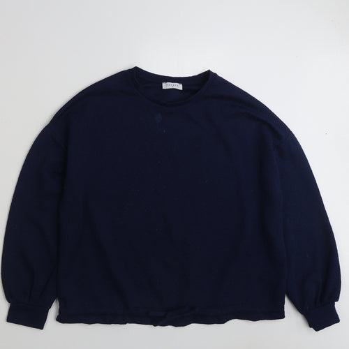 Papaya Womens Blue  Polyester Pullover Sweatshirt Size M  Pullover - Tie