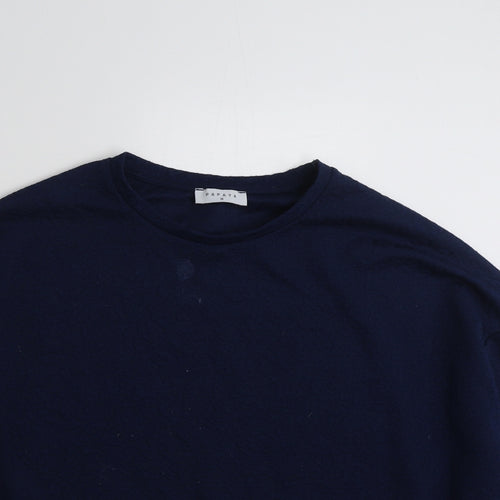 Papaya Womens Blue  Polyester Pullover Sweatshirt Size M  Pullover - Tie