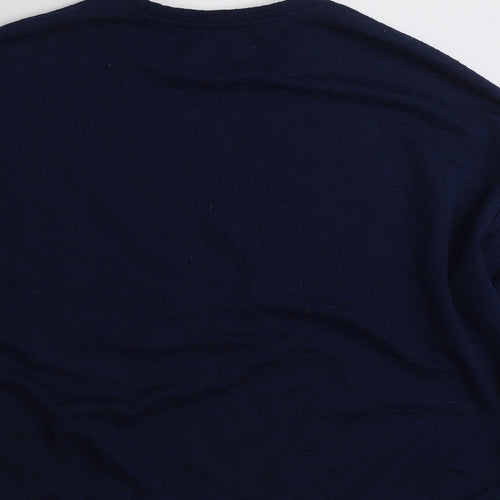 Papaya Womens Blue  Polyester Pullover Sweatshirt Size M  Pullover - Tie