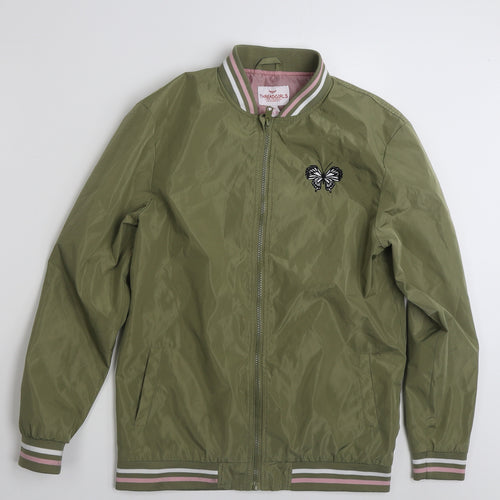 Threadgirls  Girls Green   Jacket  Size 13 Years  Zip - Butterfly