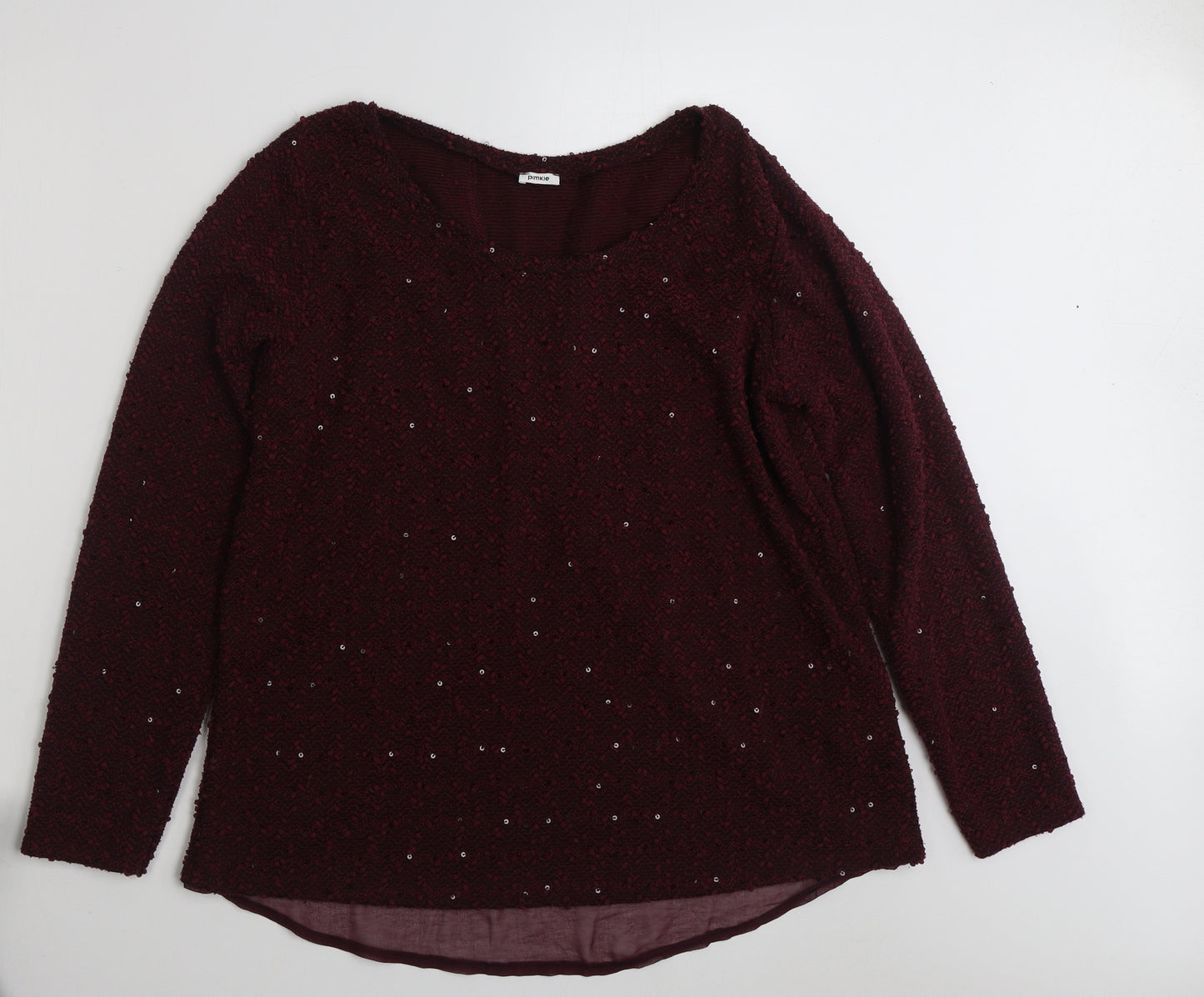 Pimkie Womens Purple  Polyester Pullover Sweatshirt Size L  Pullover
