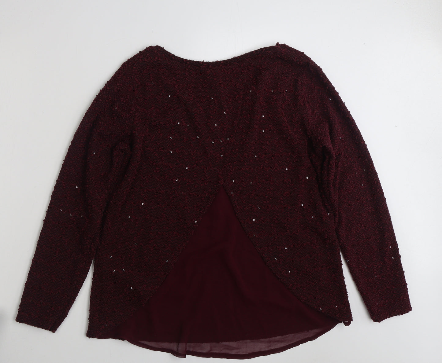 Pimkie Womens Purple  Polyester Pullover Sweatshirt Size L  Pullover