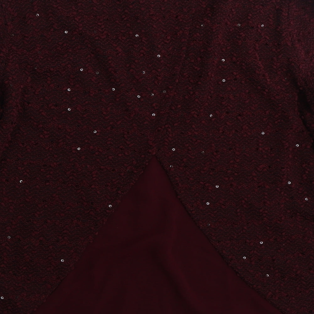 Pimkie Womens Purple  Polyester Pullover Sweatshirt Size L  Pullover