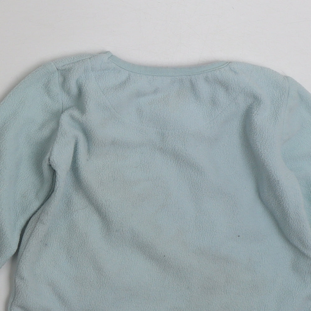 Primark Girls Blue  100% Polyester Pullover Sweatshirt Size 2-3 Years  Pullover - Over the Moonicorn!
