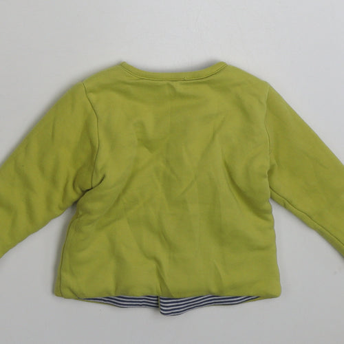 Marks and Spencer Boys Green   Jacket  Size 3-6 Months   Snap - Car