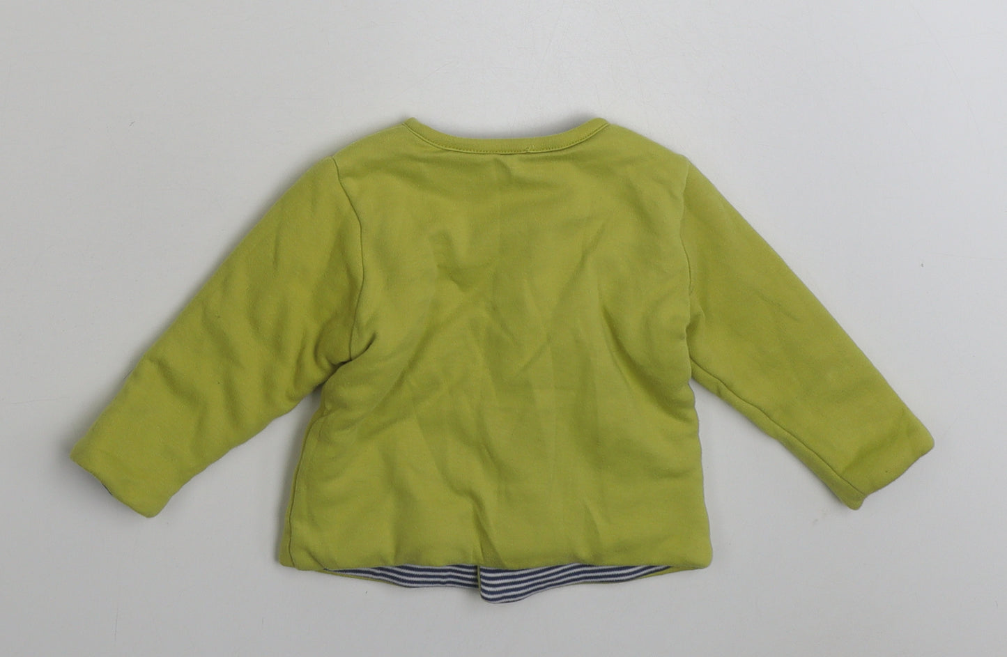 Marks and Spencer Boys Green   Jacket  Size 3-6 Months   Snap - Car