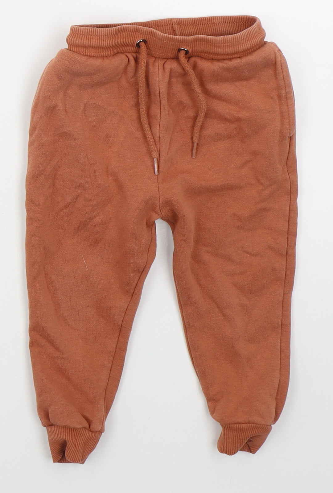 TU Baby Orange  Cotton Sweatpants Trousers Size 18-24 Months  Drawstring