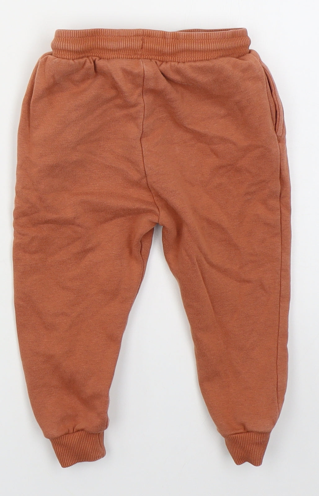 TU Baby Orange  Cotton Sweatpants Trousers Size 18-24 Months  Drawstring