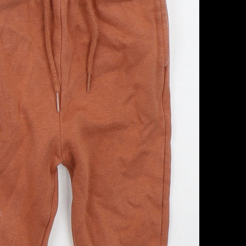 TU Baby Orange  Cotton Sweatpants Trousers Size 18-24 Months  Drawstring