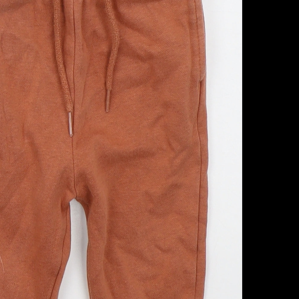 TU Baby Orange  Cotton Sweatpants Trousers Size 18-24 Months  Drawstring