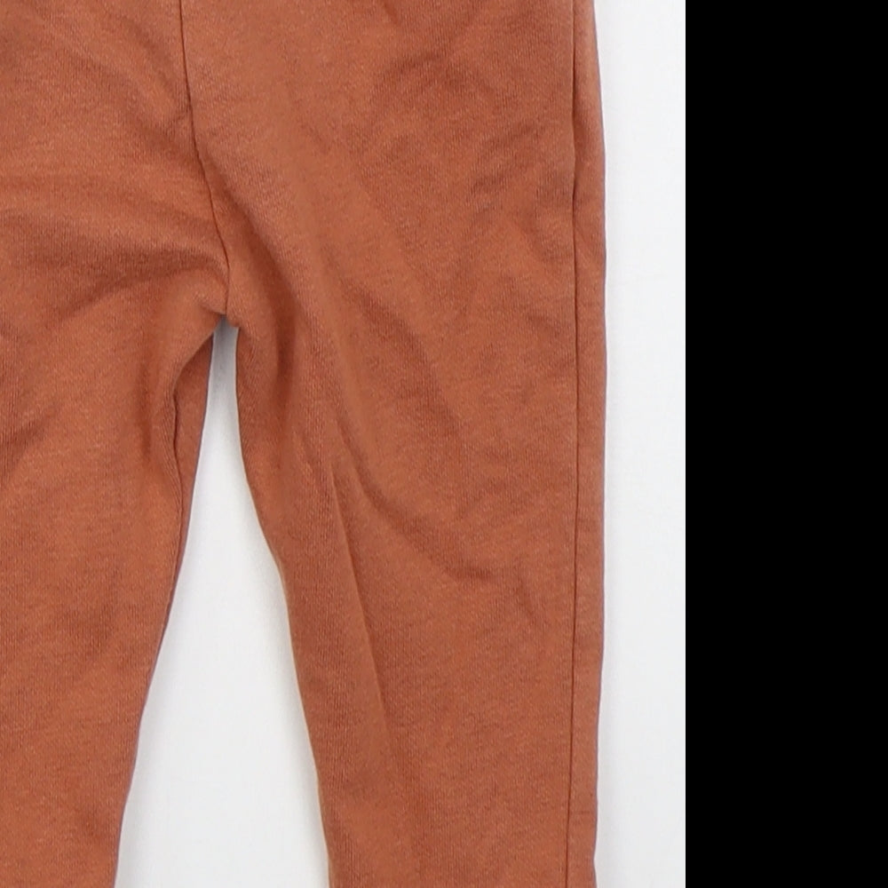 TU Baby Orange  Cotton Sweatpants Trousers Size 18-24 Months  Drawstring
