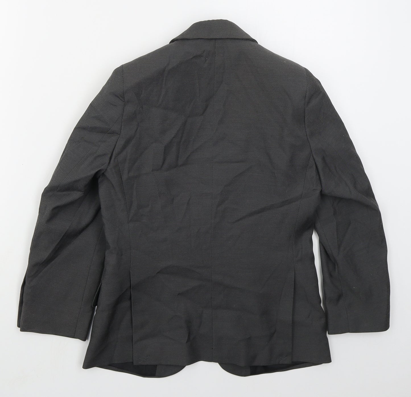 BHS Boys Grey   Jacket  Size 8 Years  Button