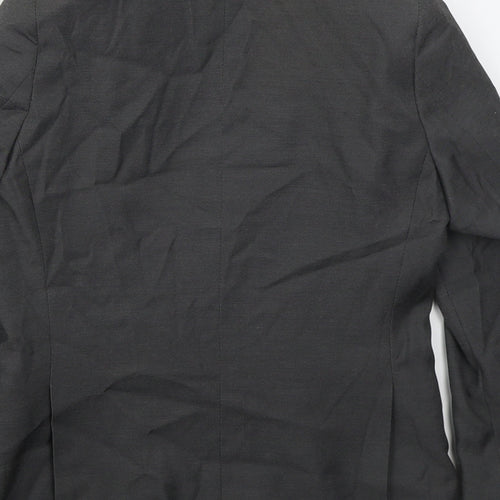 BHS Boys Grey   Jacket  Size 8 Years  Button
