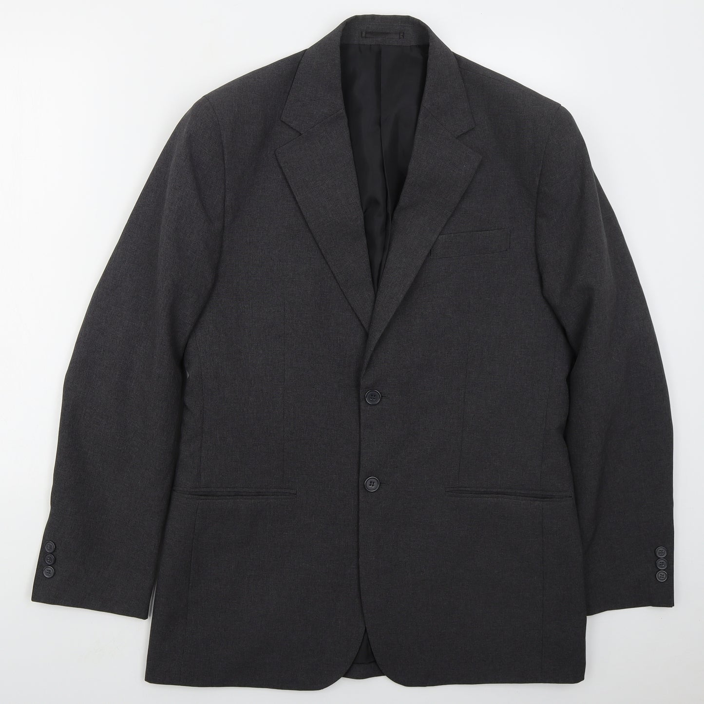 F&F Mens Grey  Polyester Jacket Suit Jacket Size 38