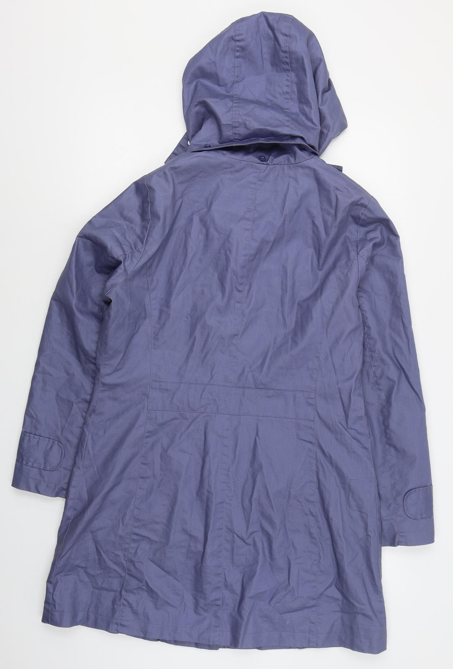 Per Una Womens Blue   Trench Coat Coat Size 12  Button