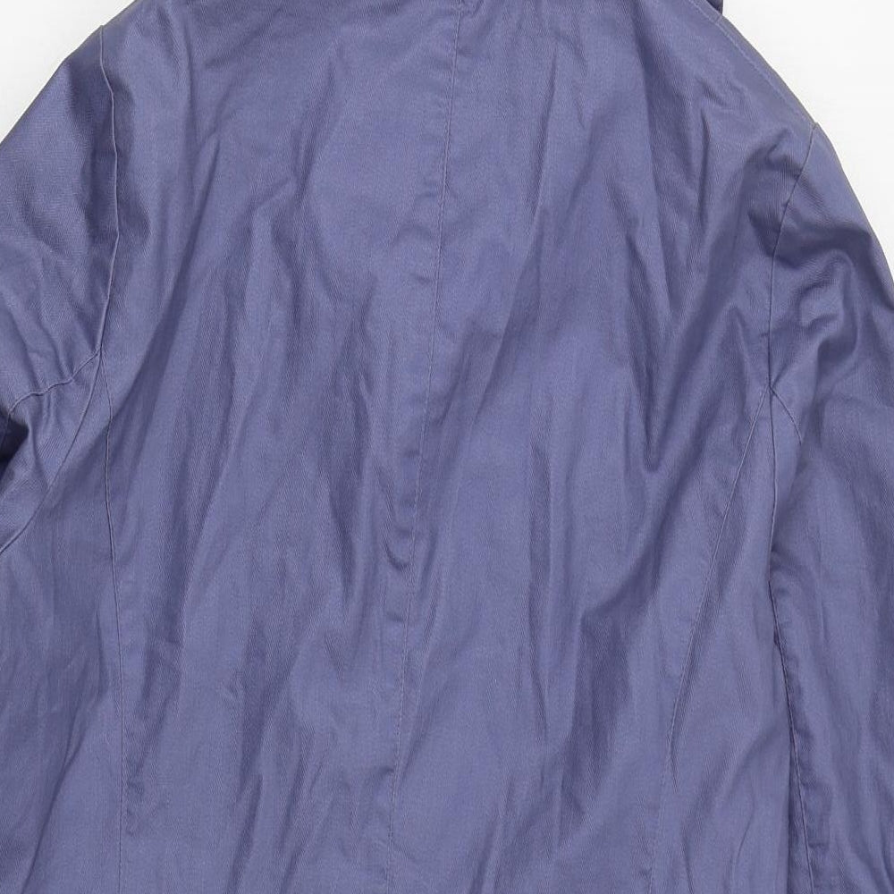 Per Una Womens Blue   Trench Coat Coat Size 12  Button