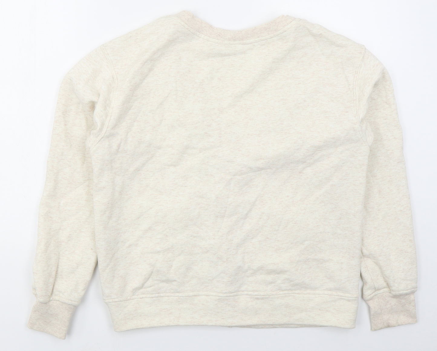 Primark Womens Beige  Cotton Cardigan Sweatshirt Size 6  Button