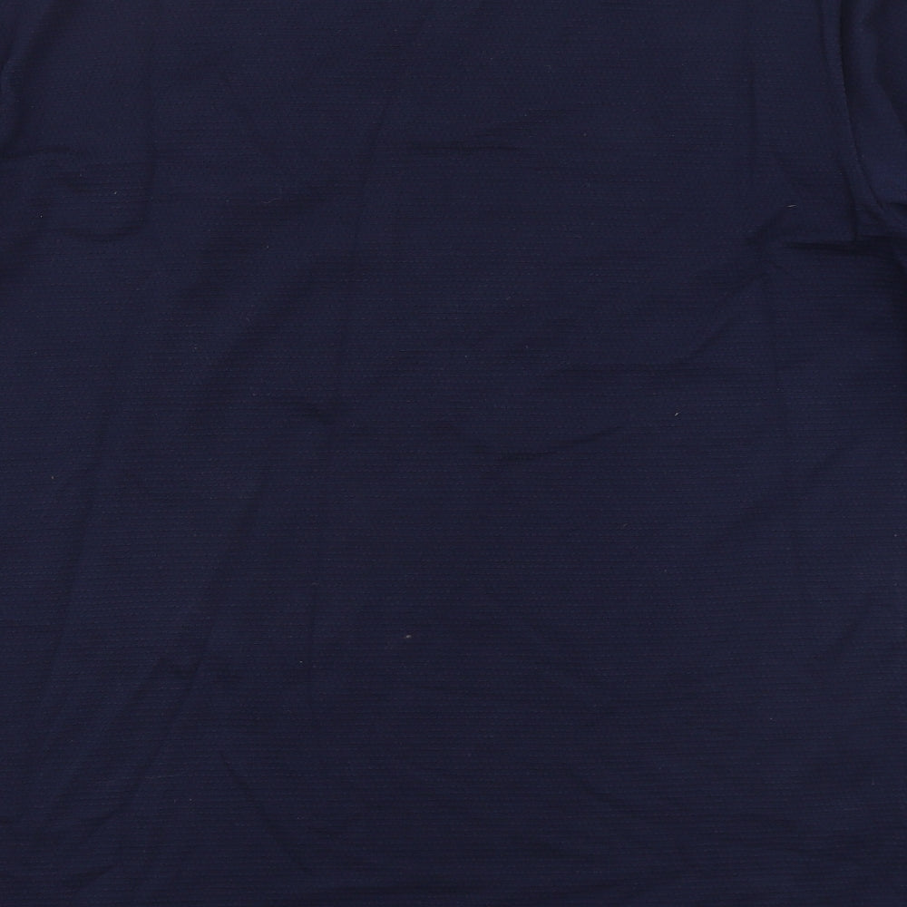 Umbro Mens Blue  Polyester  T-Shirt Size L Crew Neck  - Ireland