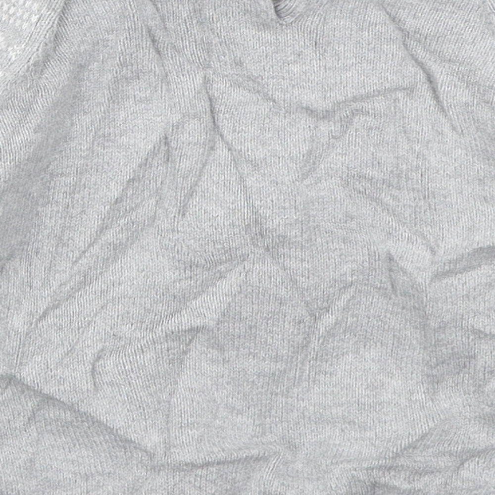 NEXT Baby Grey Fair Isle Cotton Pullover Jumper Size 18-24 Months  Pullover