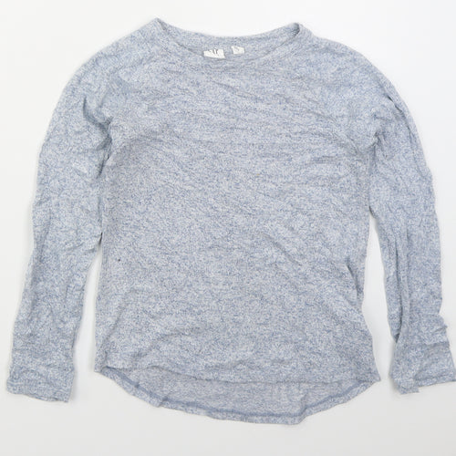 Gap Girls Blue Crew Neck  Viscose Pullover Jumper Size M  Pullover