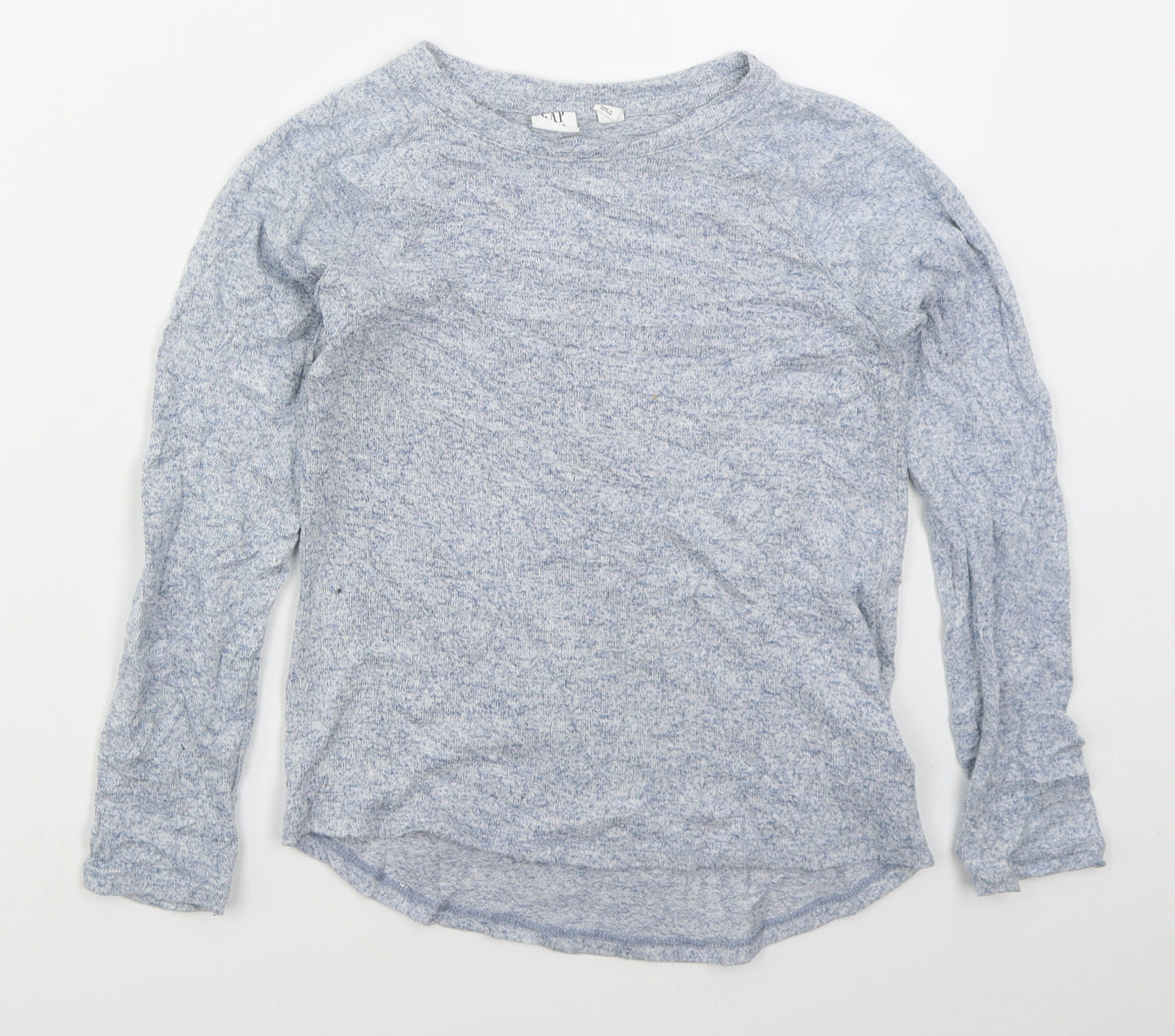 Gap Girls Blue Crew Neck  Viscose Pullover Jumper Size M  Pullover